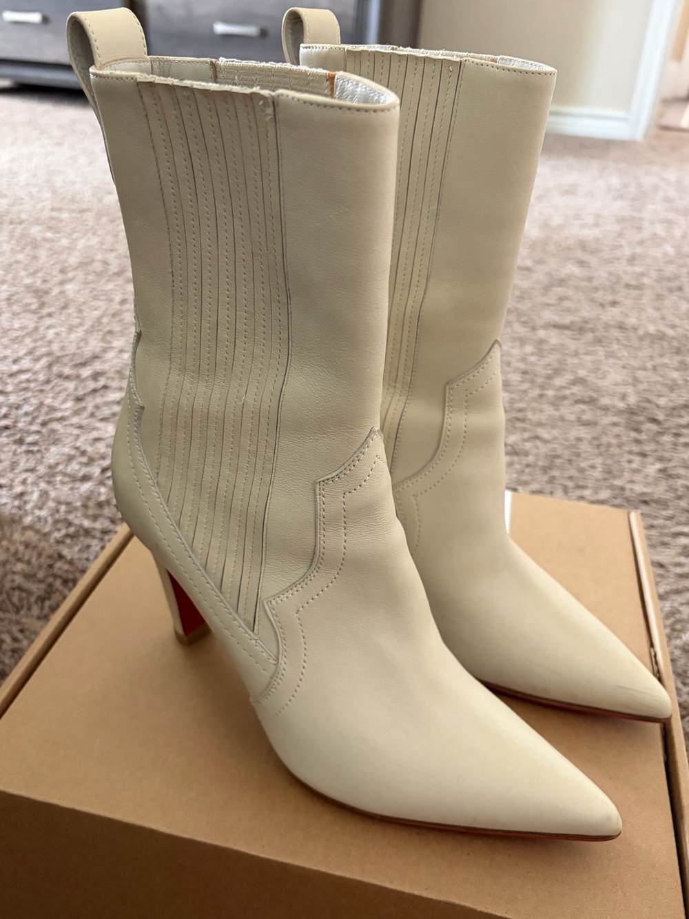 Christian Louboutin Santigag 85 Ankle Boots. AUTHENTIC